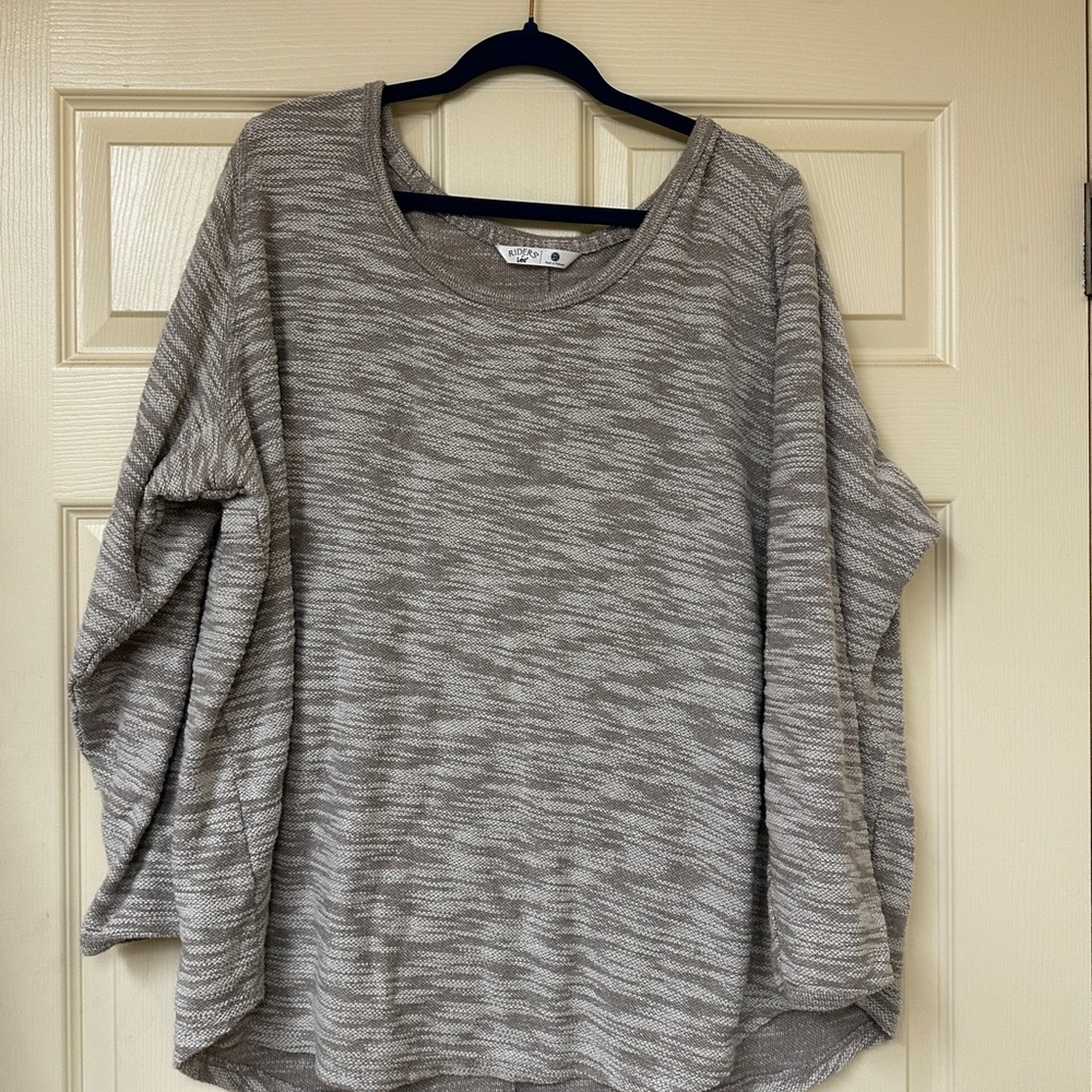 Lee Riders Sweater in Tan and Cream